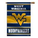 West Virginia Mountaineers Banner 28x40 House Flag Style 2 Sided - Team Fan Cave