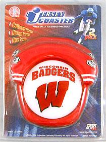 Wisconsin Badgers Jersey Coaster Set - Team Fan Cave