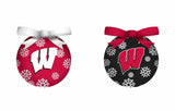 Wisconsin Badgers Ornament LED Box Set