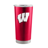 Wisconsin Badgers Travel Tumbler 20oz Stainless Steel-0