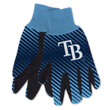 Tampa Bay Rays Gloves Two Tone Style Adult Size - Special Order-0