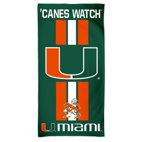 Miami Hurricanes Towel 30x60 Beach Style - Special Order-0