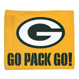 Green Bay Packers Towel 15x18 Rally Style Full Color-0