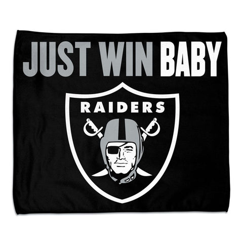 Las Vegas Raiders Towel 15x18 Rally Style Full Color-0