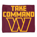 Washington Commanders Towel 15x18 Rally Style Full Color-0