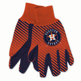 Houston Astros Gloves Two Tone Style Adult Size-0