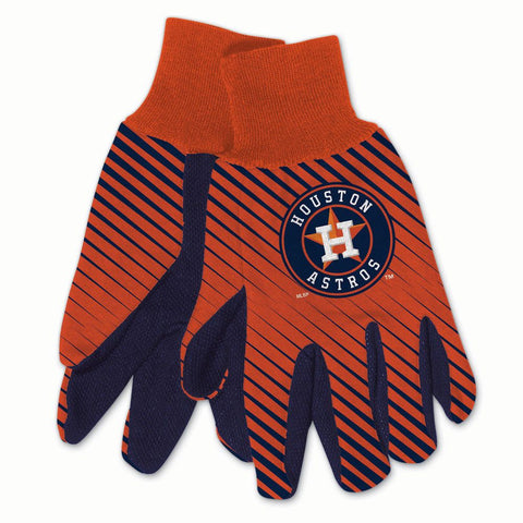 Houston Astros Gloves Two Tone Style Adult Size-0