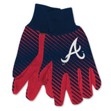Atlanta Braves Gloves Gloves Two Tone Style Adult Size-0