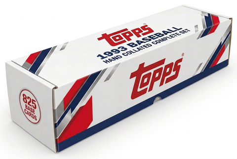 1993 Topps Baseball hand collated complete set box with large front Topps logo and one 825-card badge