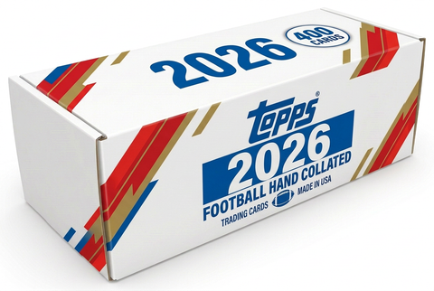 2026 Topps Football 400-card hand collated complete set stock box image