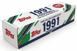 1991 Topps Football hand collated complete set long storage box with large year and single 660-card badge