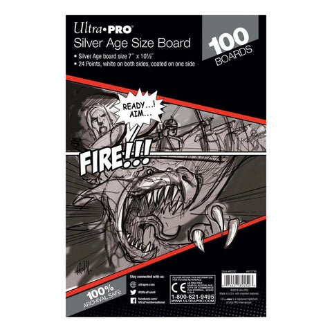 Boards - Silver 7 1/8" x 10 1/2" (100 per pack)-0