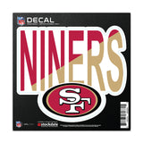 San Francisco 49ers Decal 6x6 All Surface Slogan-0