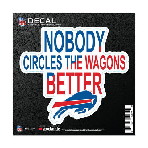 Buffalo Bills Decal 6x6 All Surface Slogan-0