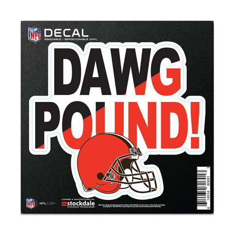 Cleveland Browns Decal 6x6 All Surface Slogan-0