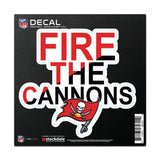 Tampa Bay Buccaneers Decal 6x6 All Surface Slogan-0