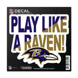 Baltimore Ravens Decal 6x6 All Surface Slogan-0