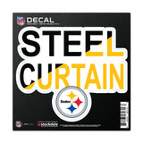 Pittsburgh Steelers Decal 6x6 All Surface Slogan-0