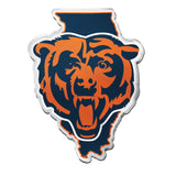 Chicago Bears Auto Emblem Acrylic State Shape-0
