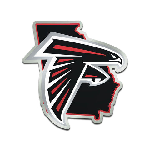 Atlanta Falcons Auto Emblem Acrylic State Shape - Special Order-0