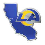 Los Angeles Rams Auto Emblem Acrylic State Shape - Special Order-0