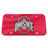Ohio State Buckeyes License Plate Acrylic Red - Special Order-0