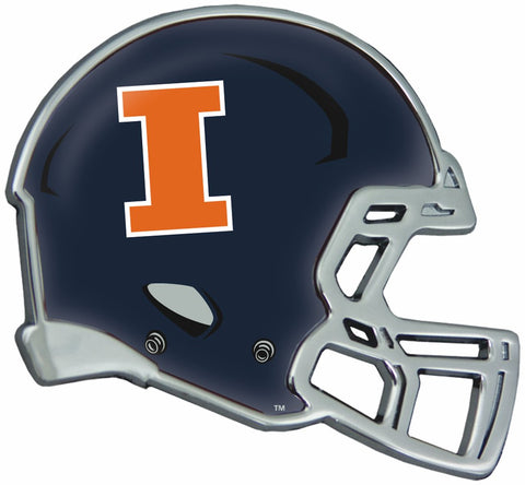 Illinois Fighting Illini Auto Emblem - Helmet - Team Fan Cave