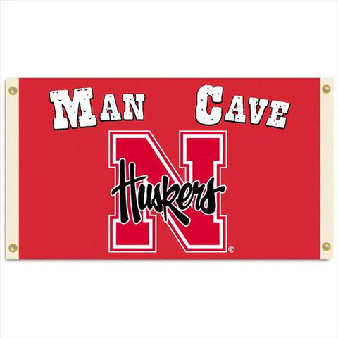 Nebraska Cornhuskers 3'x5' - Man Cave Flag - Team Fan Cave