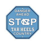 North Carolina Tar Heels Sign 12x12 Plastic Stop Style - Special Order - Team Fan Cave