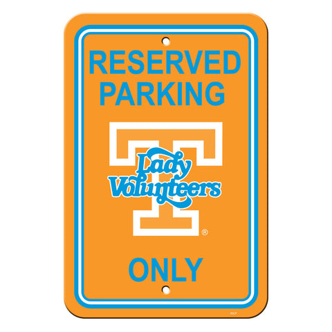 Tennessee Volunteers Sign 12x18 Plastic Reserved Parking Style Lady Vols Design CO - Team Fan Cave