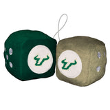 South Florida Bulls Fuzzy Dice - Special Order - Team Fan Cave