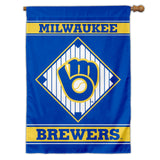 Milwaukee Brewers Flag 28x40 House 1-Sided CO - Team Fan Cave