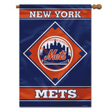 New York Mets Flag 28x40 House 1-Sided CO - Team Fan Cave