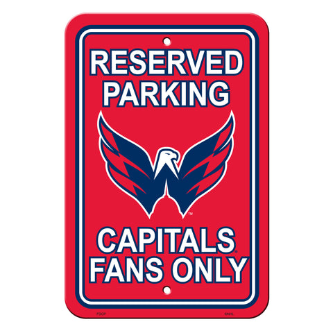 Washington Capitals Sign - Plastic - Reserved Parking - 12 in x 18 in - Special Order - Team Fan Cave