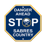 Buffalo Sabres Sign 12x12 Plastic Stop Style - Special Order - Team Fan Cave