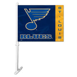 St. Louis Blues Flag Car Style Special Order - Team Fan Cave