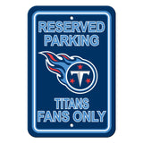 Tennessee Titans Sign 12x18 Plastic Reserved Parking Style CO - Team Fan Cave