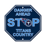 Tennessee Titans Sign 12x12 Plastic Stop Style Alternate - Team Fan Cave
