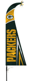 Green Bay Packers Flag Premium Feather Style CO - Team Fan Cave