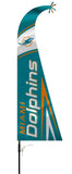 Miami Dolphins Flag Premium Feather Style CO - Team Fan Cave