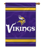 Minnesota Vikings Banner 28x40 House Flag Style 2 Sided - Team Fan Cave