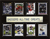 Wisconsin Badgers Plaque 12x15 All Time Greats - Team Fan Cave