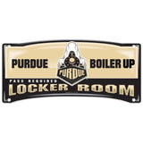 Purdue Boilermakers Sign 8x19 Plastic Locker Room Style - Team Fan Cave