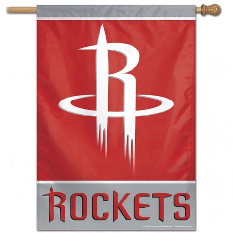 Houston Rockets Banner 28x40 Vertical - Special Order - Team Fan Cave