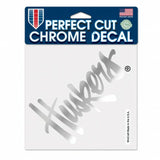 Nebraska Cornhuskers Decal 6x6 Perfect Cut Chrome