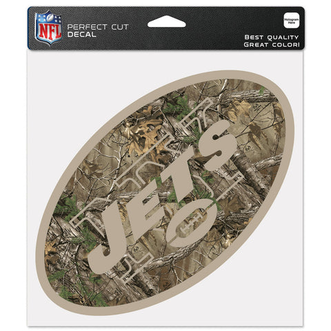 New York Jets Decal 8x8 Perfect Cut Camo - Special Order - Team Fan Cave