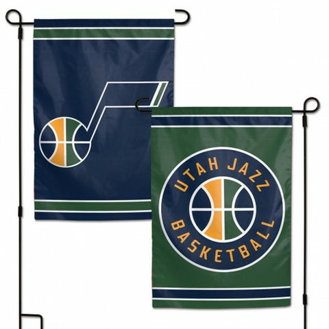 Utah Jazz Flag 12x18 Garden Style 2 Sided - Special Order