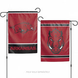 Arkansas Razorbacks Flag 12x18 Garden Style 2 Sided