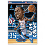 Oklahoma City Thunder Decal 11x17 Multi Use Kevin Durant Caricature Design - Team Fan Cave