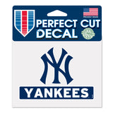 New York Yankees Decal 4.5x5.75 Perfect Cut Color - Special Order - Team Fan Cave